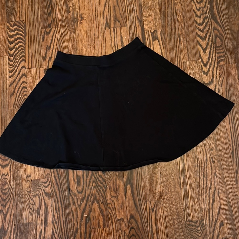 Black and Maroon Skater Skirt Set